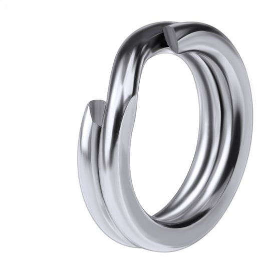 PROBEROS DAC001 Flat Split Rings Stainless Steel Double Layer 0#-12# 50Pcs for Lure Hook Replacement