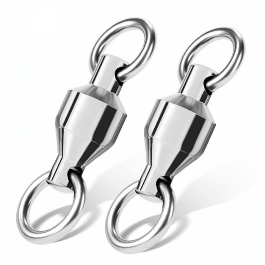 PROBEROS DAC005 Welded Ring Ball Bearing Swivel 0#-10# 10Pcs Copper Body for Saltwater Rigging