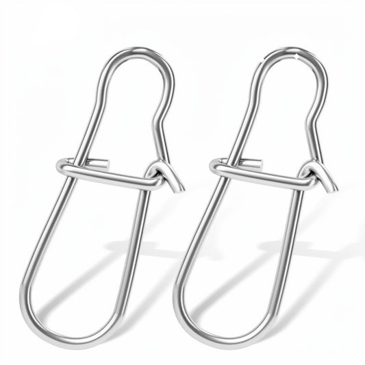 PROBEROS DAC012 Stainless Steel Enhanced Snap 00#-8# 20Pcs Fast Lock Lure Connector for Bass Pike