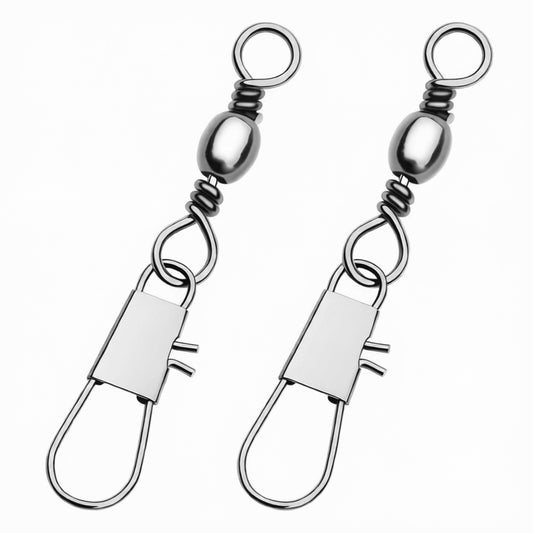 PROBEROS DAC014 Type B Snap Lure Connector Swivel 12#-5/0# 20Pcs Tapered Ring for Sea Rigs