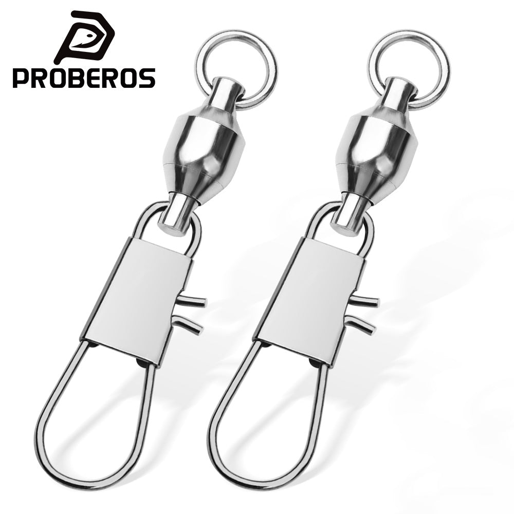 PROBEROS DAC021 stainless steel high speed 8 shaped ring bearing swivel with Type B snap connector
