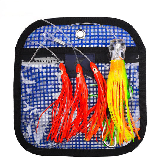 PROBEROS Soft Plastic Lure 6in 1 Sets Saltwater for Sea Bass Snapper