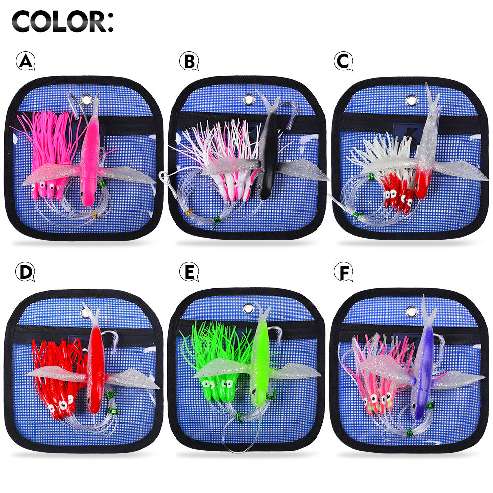 PROBEROS DW344 Flying Fish Trolling Lures Available in 6 Colors A B C D E F