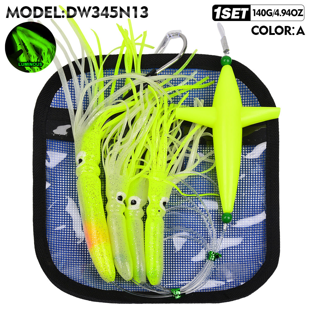 PROBEROS DW345 Rotating Bullet Head Trolling Lure Color A
