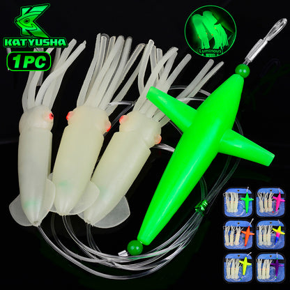 proberos-dw348-trolling-squid-lure-set-luminous-glow-dark-effect