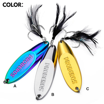 All 3 color options A B C for Proberos DW603 metal casting spoon lure