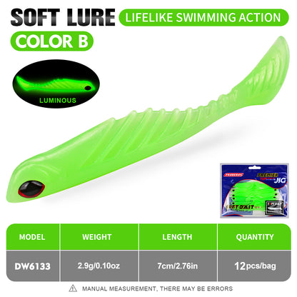 PROBEROS DW6133 Paddle Tail Soft Fishing Lure Color B