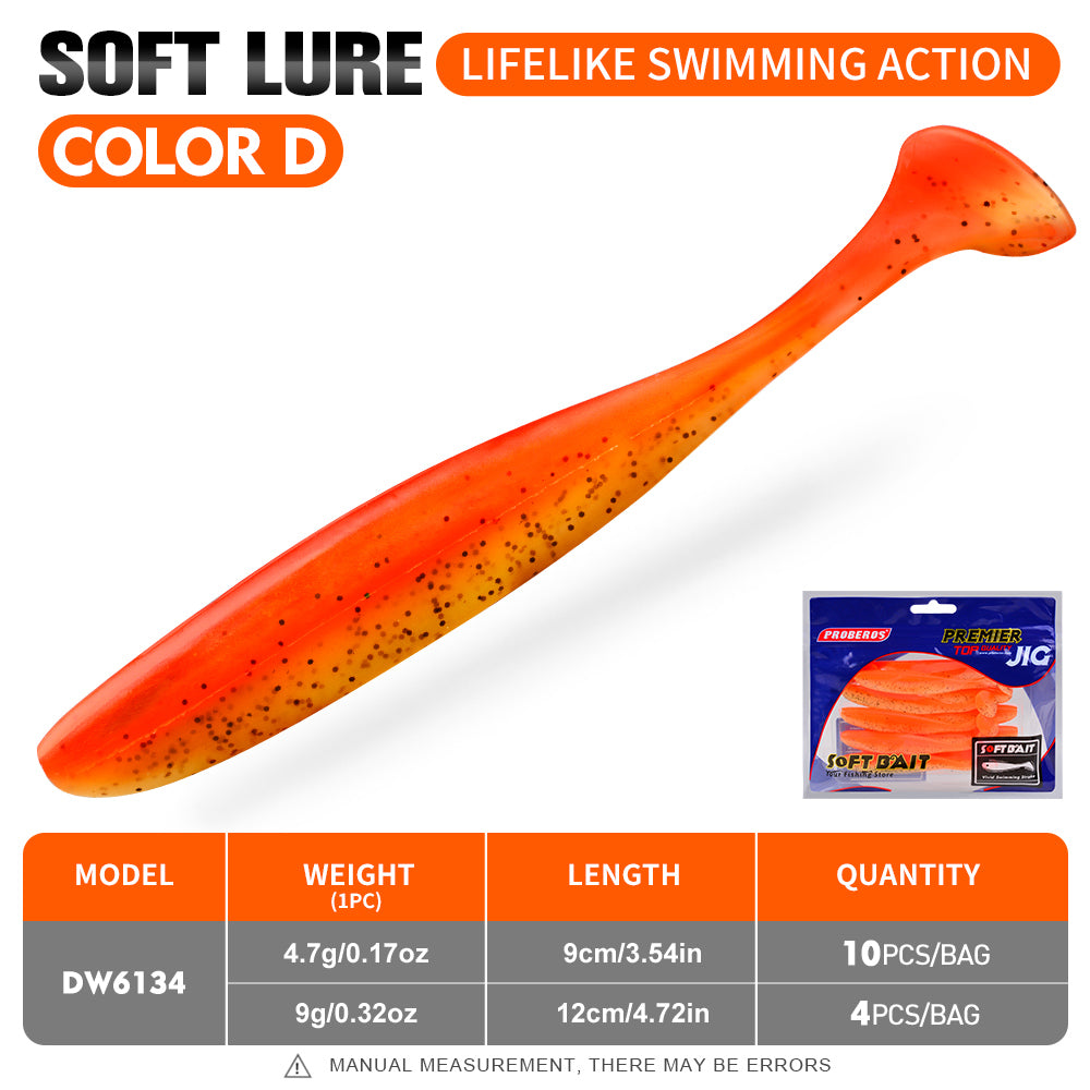 Proberos DW6134 soft paddle tail swimbait color D