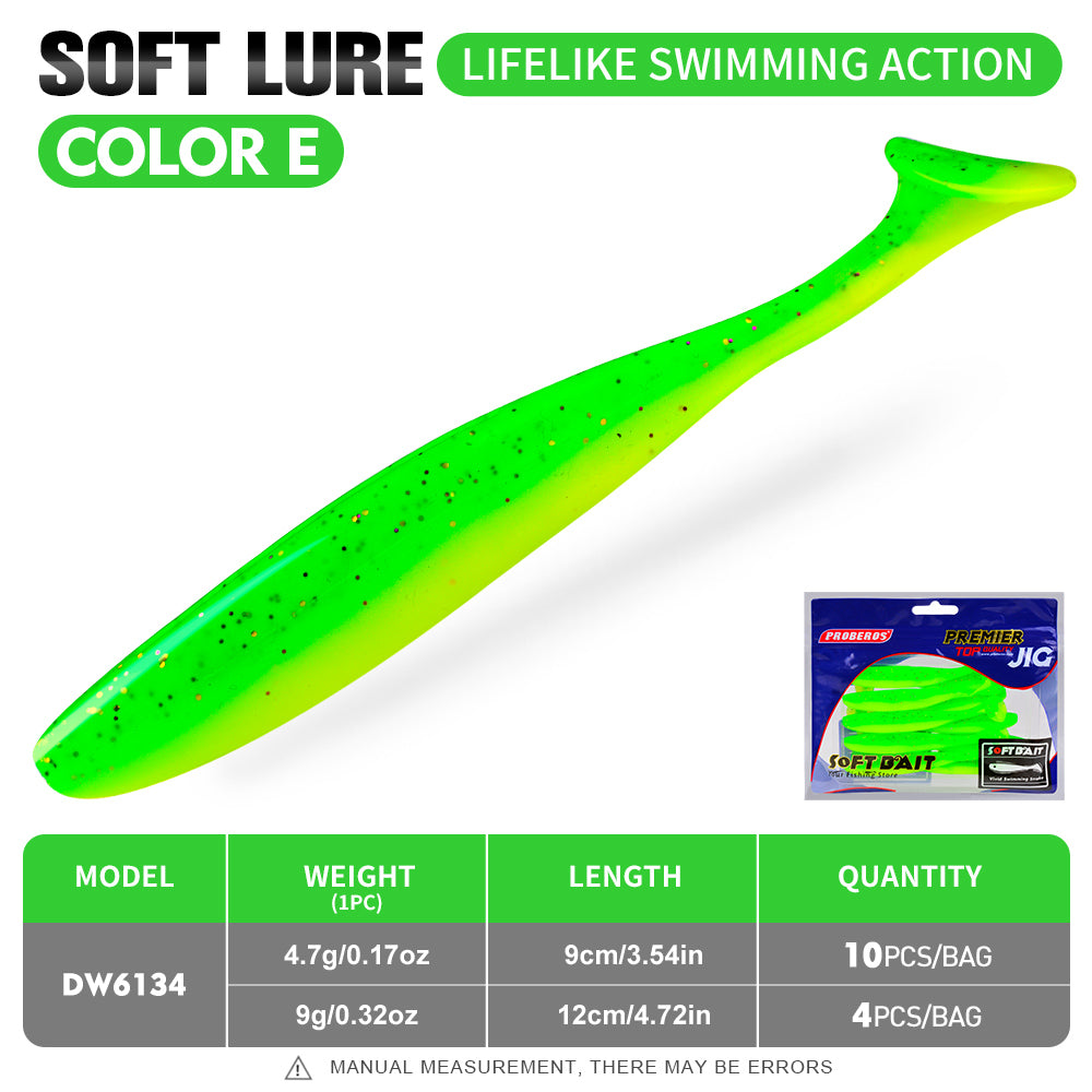 Proberos DW6134 soft paddle tail swimbait color E