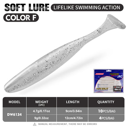 Proberos DW6134 soft paddle tail swimbait color F