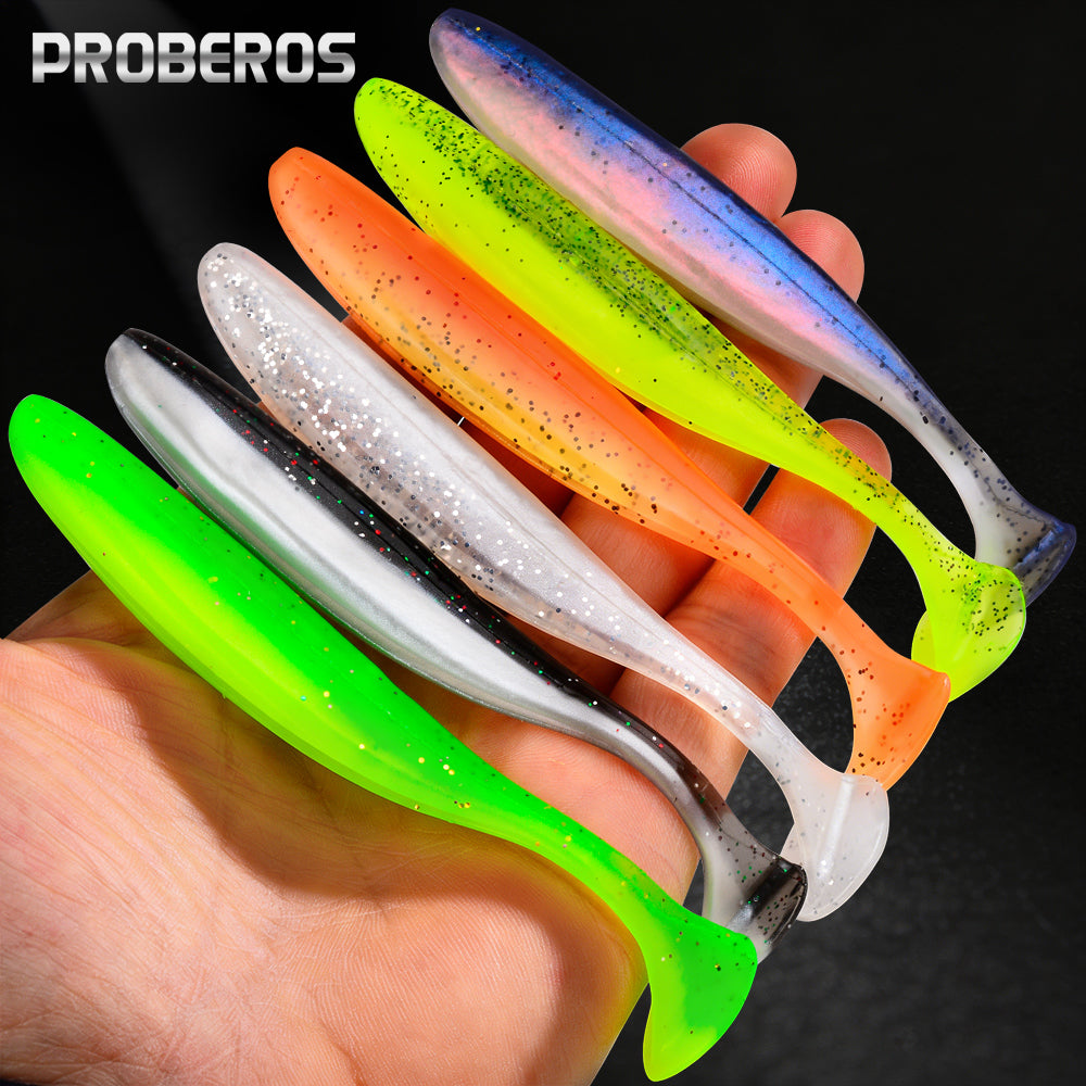 Proberos DW6134 soft paddle tail swimbait fishing lures set for bass