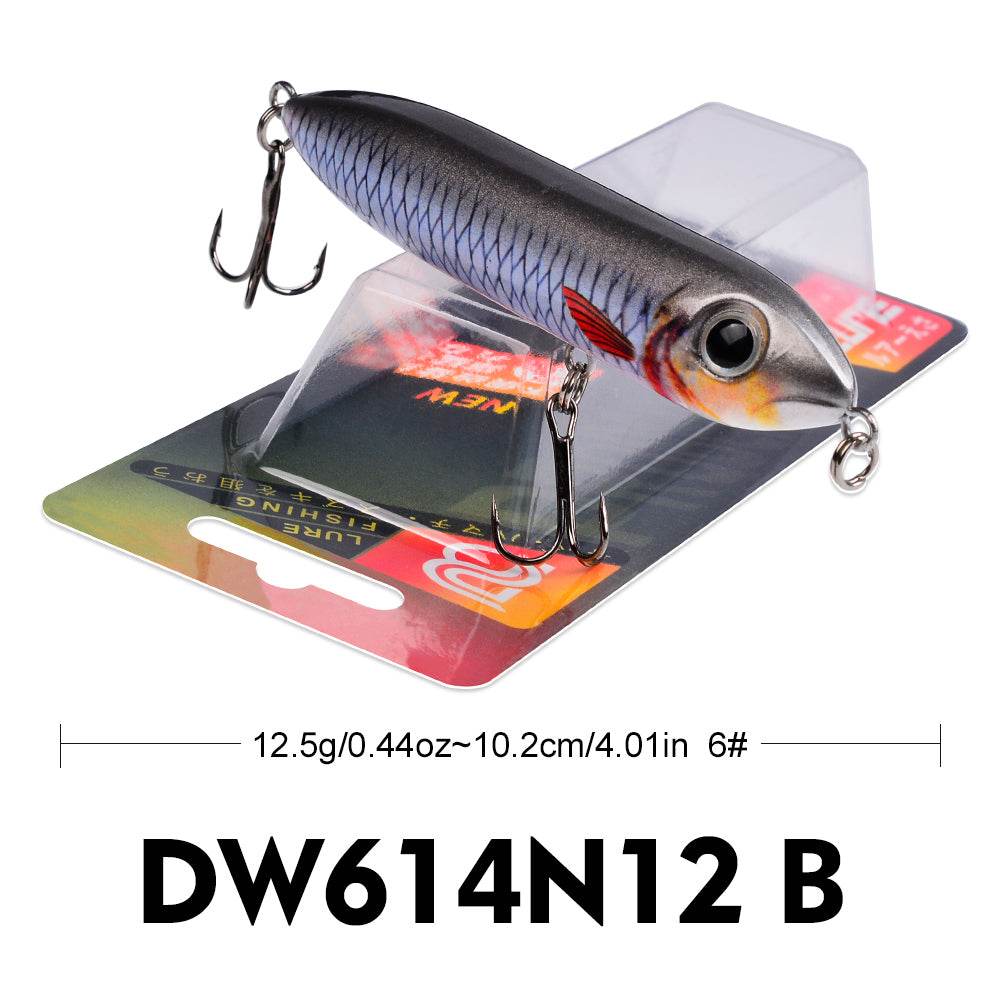 PROBEROS 5PC Top Water Pencil Lure Artificial Hard fishing Baits Wobbler Water Surface Fish Leurre 12g/10.2cm,26g/13.5cm 1PC - Proberos