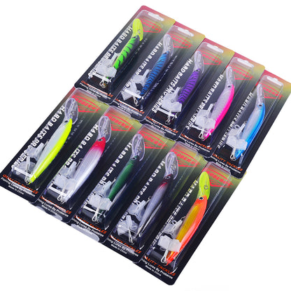 Standard 1PC per pack blister card packaging for PROBEROS DW627 deep diving saltwater minnow lure