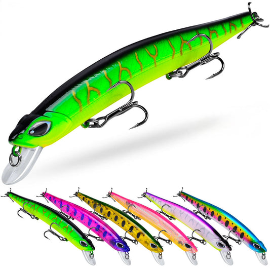 PROBEROS DW631 Minnow Wobbler 18g-32.5g, Blood-Groove-Haken, Weitwurf – Salzwasser