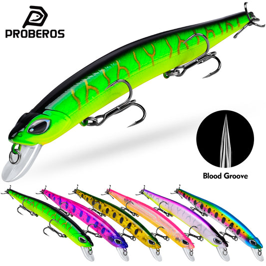 Proberos DW631 minnow lure floating hard bait for bass and pike fishing