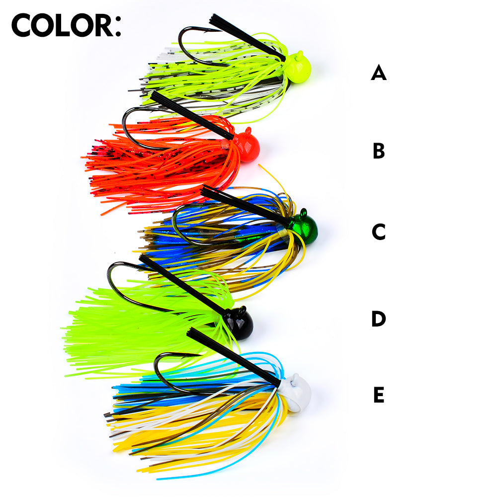 Proberos DW635 spinnerbait lures set 5 colors A B C D E