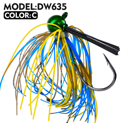 Proberos DW635 weedless spinnerbait Color C bluegill pattern