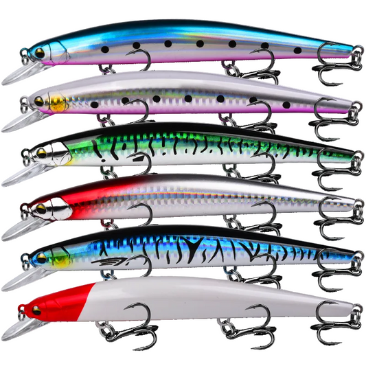PROBEROS DW647 Minnow Lure 6 Colors Fishing Bait 24.8g