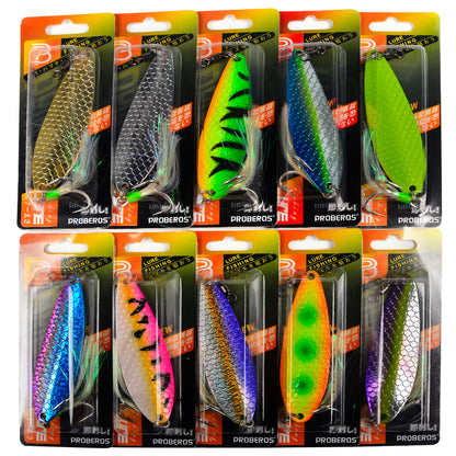 Proberos DW651 saltwater spoon lure 1PC single pack blister packaging