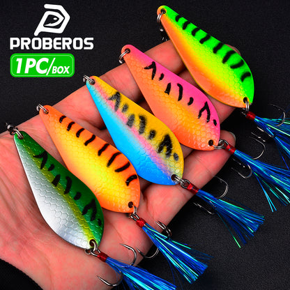 Proberos DW655 metal spoon lure 18g 8.8cm casting fishing bait