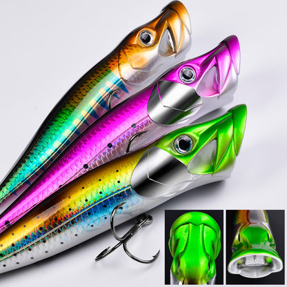 Lifelike 3D fish eyes and high reflective holographic scale finish on PROBEROS DW656 hard bait