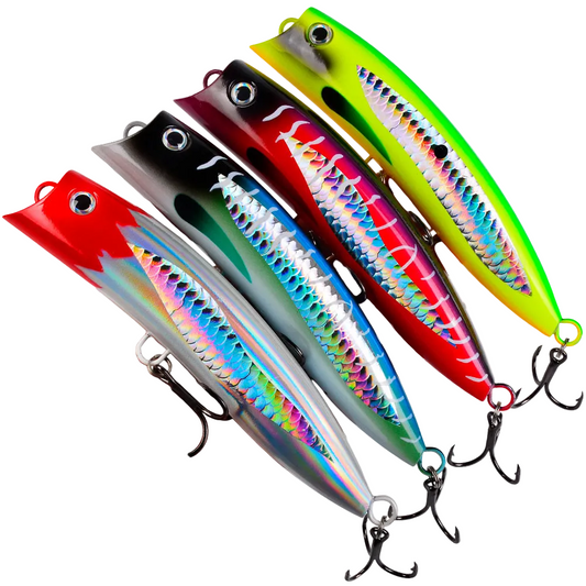 PROBEROS DW657 Topwater Floating Popper Lure Hard Bait Saltwater GT Tuna Fishing Lure