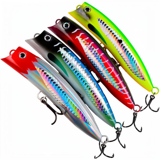 PROBEROS DW657 Popper Lure Topwater Floating for GT Tuna Bass