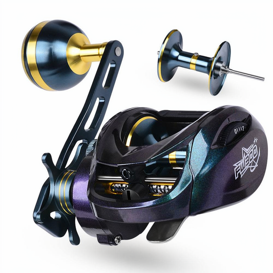 PROBEROS FW300 Baitcasting Jigging Reel 7.2:1 5+1BB 256g Low Profile for Bass Snapper Inshore