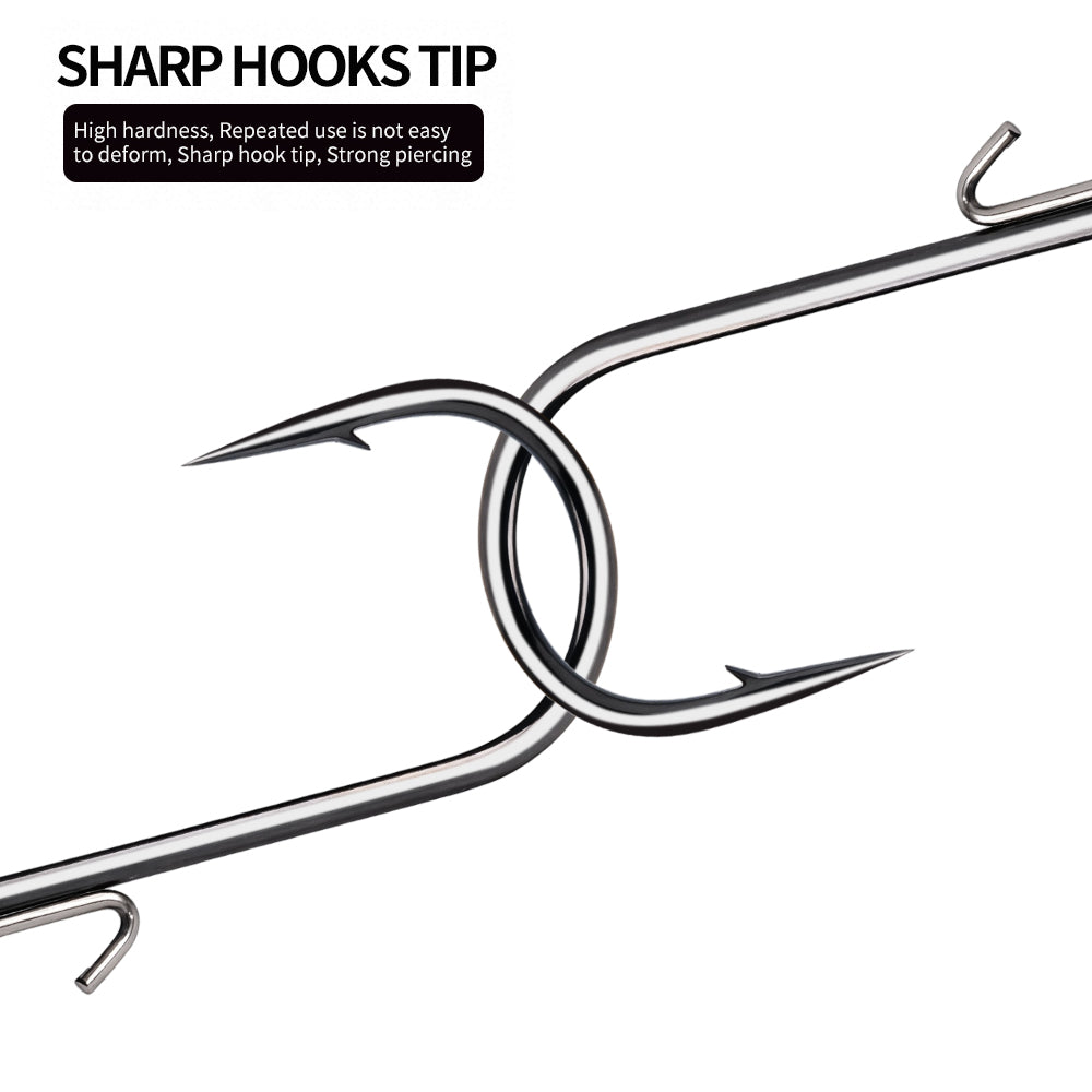High carbon steel sharp barbed wide gap hook on PROBEROS lead jig head