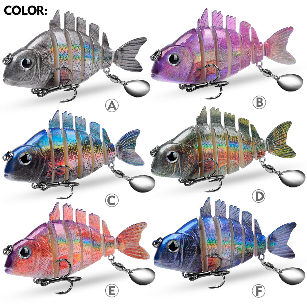 All color variants of Proberos HS078 slow sinking segmented swimbaits