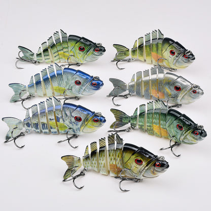 Close-up of PROBEROS 3D lifelike scale and eye pattern swimbait lure