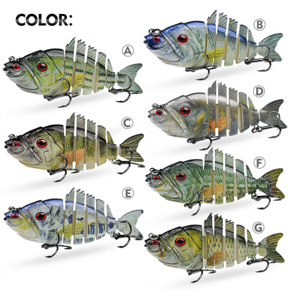 4 color options A-D for PROBEROS multi-jointed freshwater bait