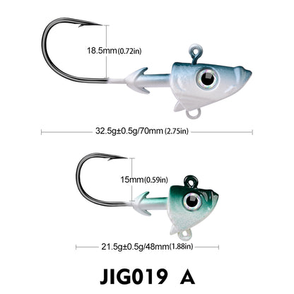 PROBEROS JIG019 lead jig head fishing hook in Color A
