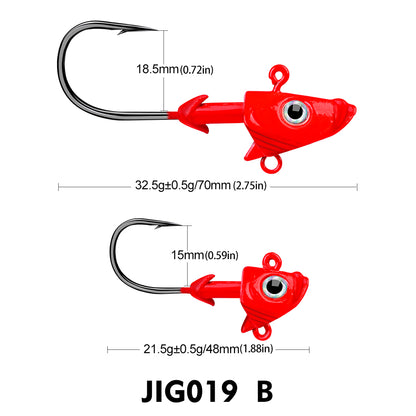 PROBEROS JIG019 lead jig head fishing hook in Color B