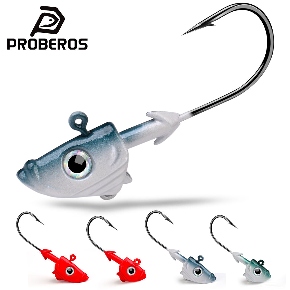 PROBEROS JIG019 saltwater lead jig hooks 2pcs pack 22g 33g high carbon steel