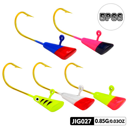 PROBEROS JIG027 lead jig head hooks available in 5 painted color options A to E