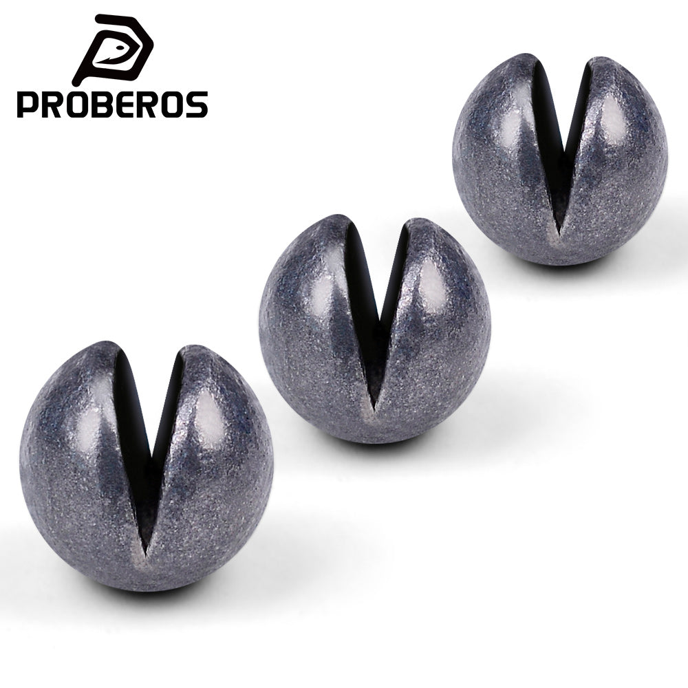 PROBEROS JIG034 Split Shot Sinkers Round Open Lead Clip Weights 20Pcs