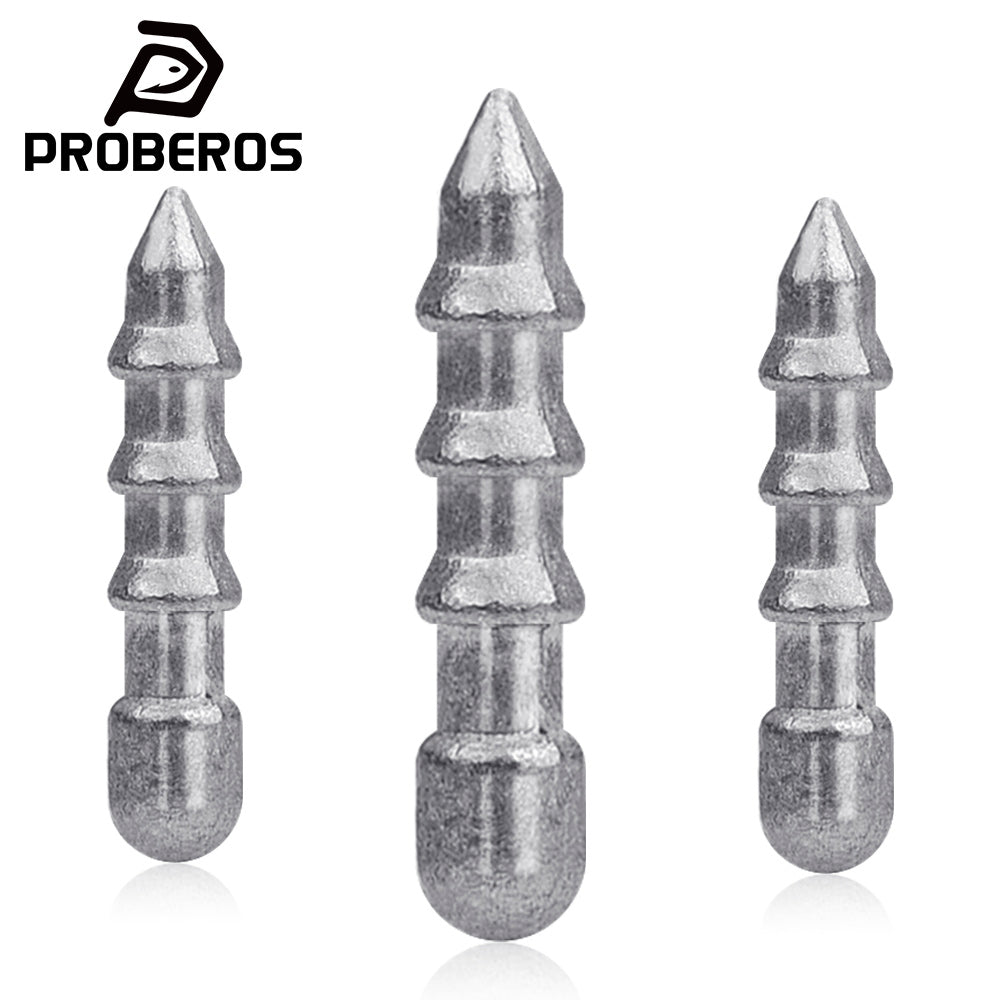 PROBEROS JIG044 20pcs high density lure insert lead sinkers for soft worm fishing
