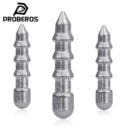 PROBEROS JIG044 20pcs high density lure insert lead sinkers for soft worm fishing