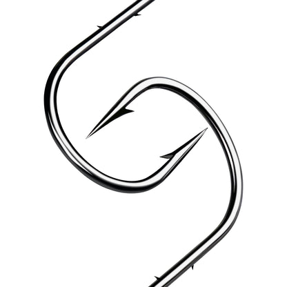 Streamlined matte silver oval lead head with smooth hook eye for soft plastic worms