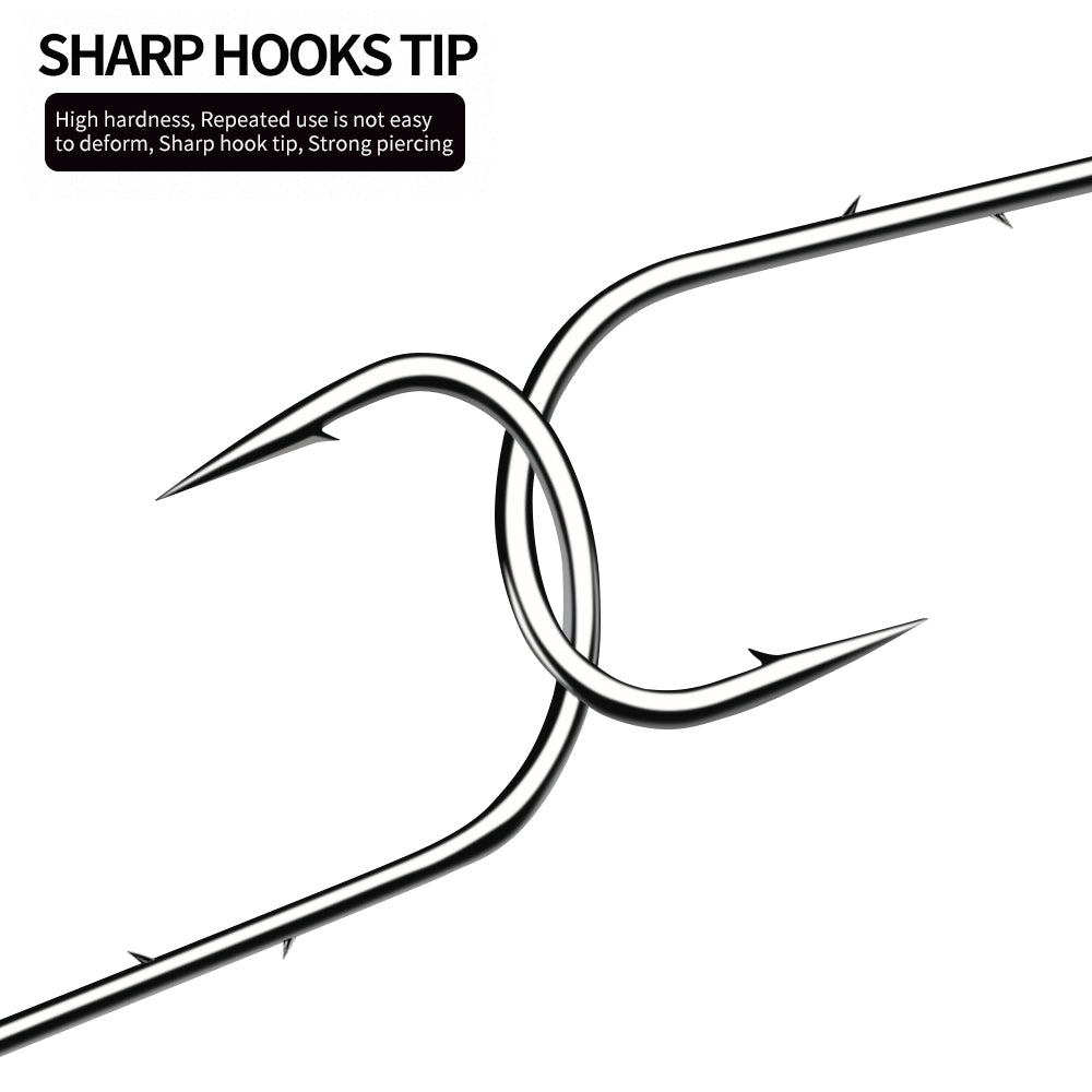 Extra wide gap high carbon steel barbed hook design of PROBEROS JIG052 jig head