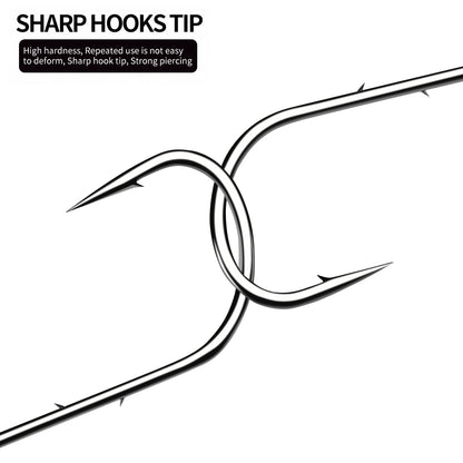 Extra wide gap high carbon steel barbed hook design of PROBEROS JIG052 jig head