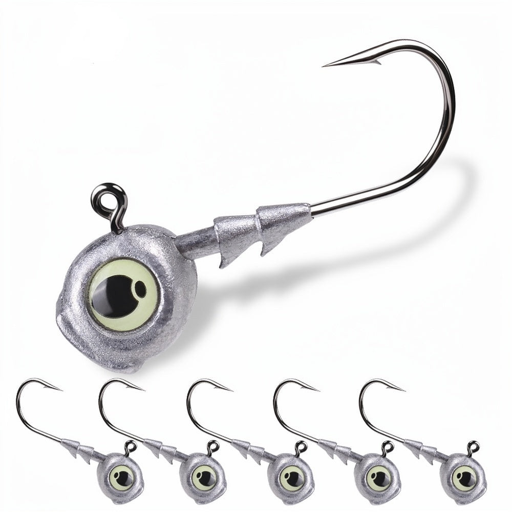 PROBEROS JIG053 Jig Head Hooks Glow 3.5g-10g for Bass Pike Trout