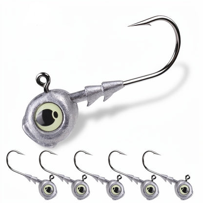 PROBEROS JIG053 Jig Head Hooks Glow 3.5g-10g for Bass Pike Trout