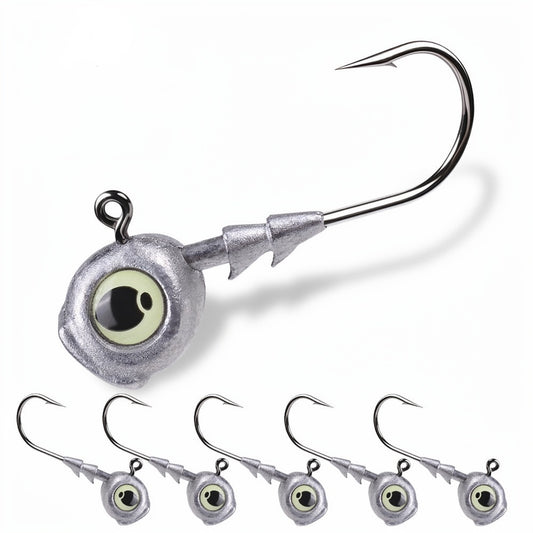 PROBEROS JIG053 Jig Head Hooks Glow 3.5g-10g for Bass Pike Trout