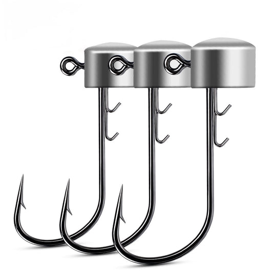 PROBEROS JIG059 Jig Head Hooks 10 Pcs Freshwater for Bass Trout Perch