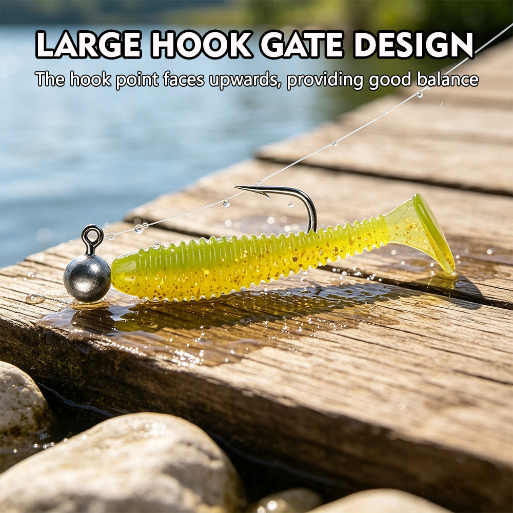 Proberos JIG060 round lead head with double bait keeper for soft plastic lures