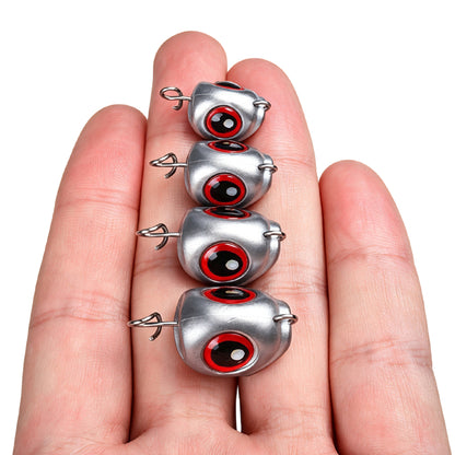 PROBEROS JIG061 3D eye lead jig head weights assortment display