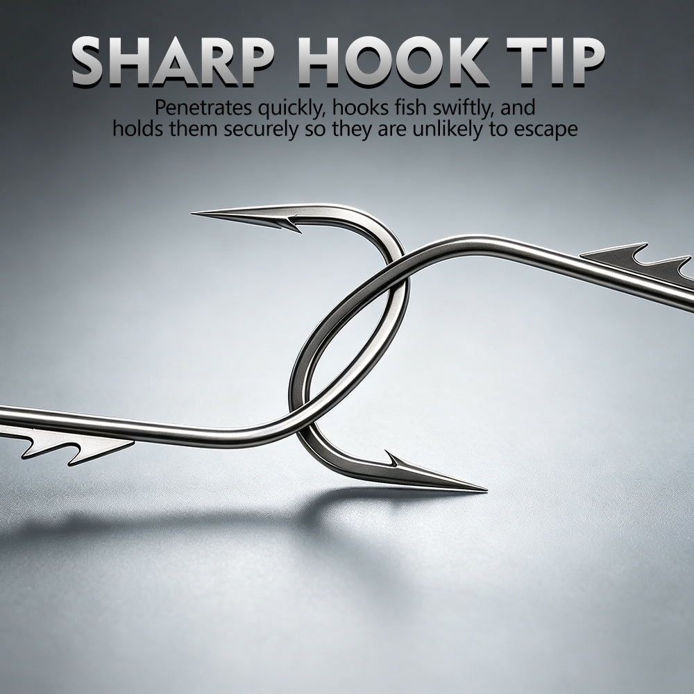 PROBEROS JIG062 High Carbon Steel Barbed Single Jig Hook Sharp Point Detail