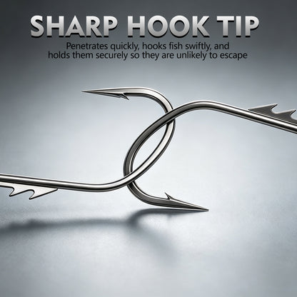 PROBEROS JIG062 High Carbon Steel Barbed Single Jig Hook Sharp Point Detail